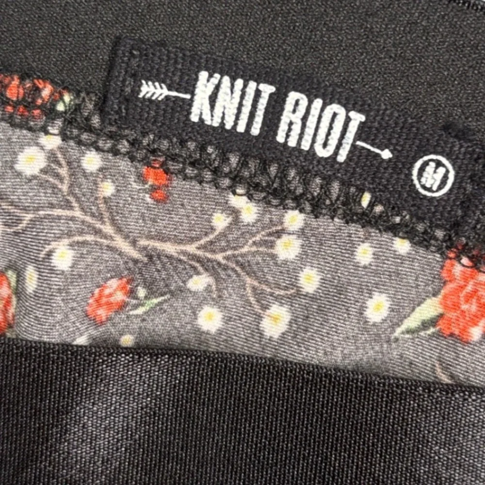 Knit Riot Floral Satin Midi Skirt Women M Fairy Grunge‎ Coquette Y2K Cottagecore